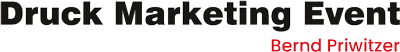 Logo Druck Marketing Eventu